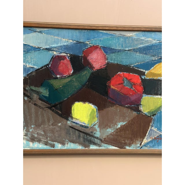Gustaf Höglund, Still Life with Fruits, 1960s, Oil on Canvas, Framed For Sale - Image 11 of 16