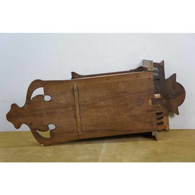 Antique Art Nouveau German Black Forest Jugendstil Walnut Regulator Wall Clock For Sale - Image 14 of 18