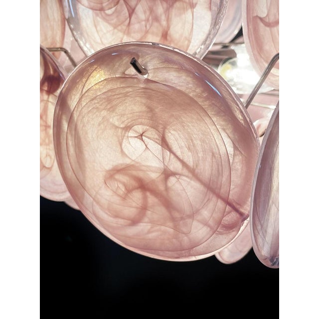 Vintage Italian Murano Chandelier in the style Vistosi For Sale - Image 3 of 18