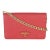Red Saffiano Triangle Logo Mini Crossbody For Sale