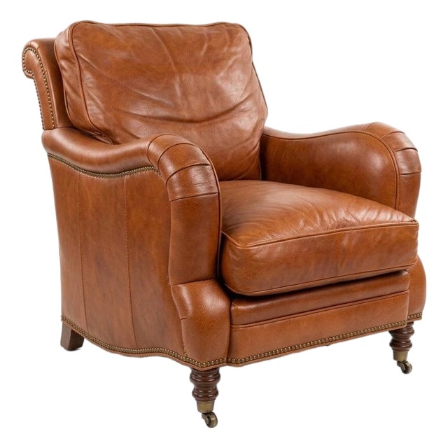 1990s Whittemore-Sherrill Leather Club Chair For Sale