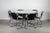 Dining Chairs & Table, 1970s, Set of 7 For Sale - Image 4 of 10