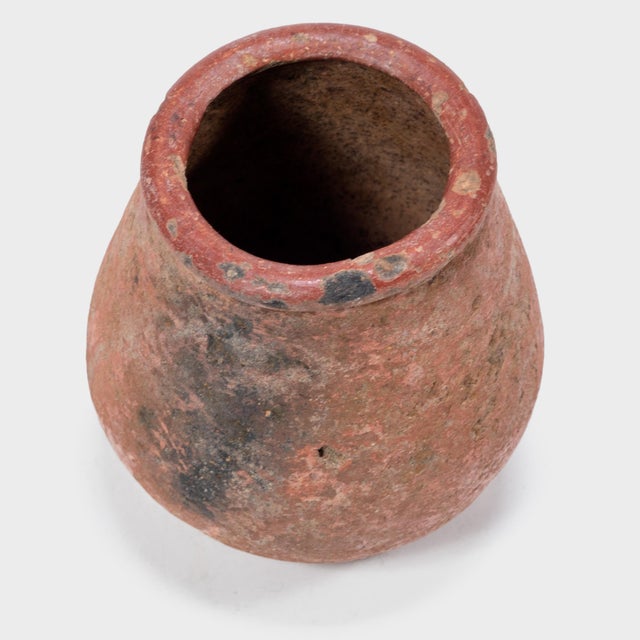 Petite African Redware Vessel For Sale - Image 4 of 5