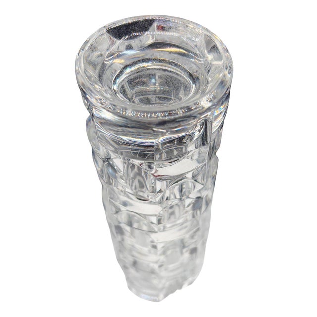 Mid-Century Modern 1970s French Leaded Glass Windsor Cristal d'Arques Vase by J. G. Durand for Luminarc For Sale - Image 3 of 4