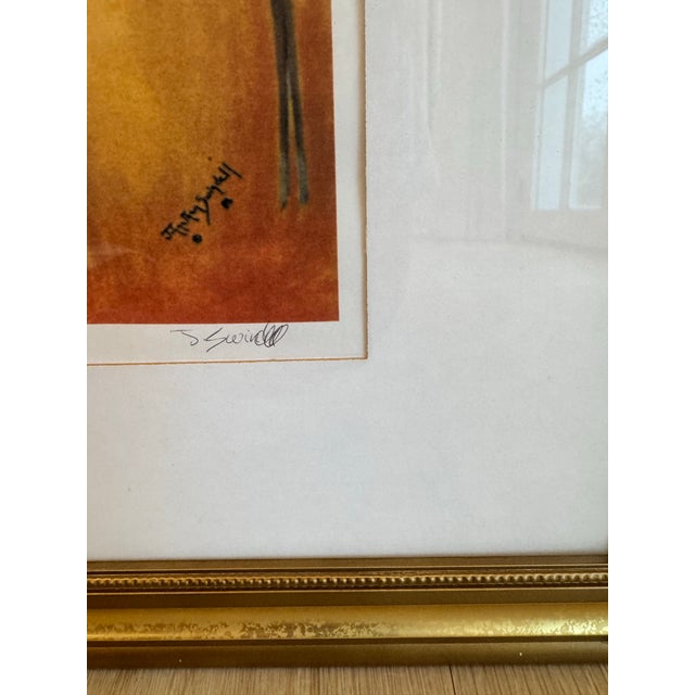 Modern Vintage Signed Jonathan Hallgrey Limited-Edition Equestrian Print, the Seven Hunters, 1997 For Sale - Image 3 of 9