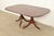 Brown Baker Furniture Style Georgian Banded Mahogany Double Pedestal Extension Dining Table, Newly Refinished For Sale - Image 8 of 14