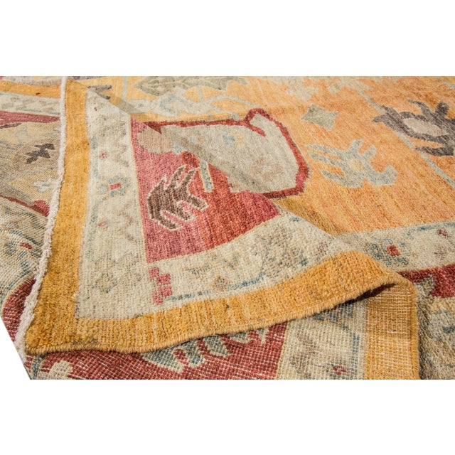 Contemporary 21st Century Contemporary Sultanabad Wool Rug 10 X 14 For Sale - Image 3 of 8