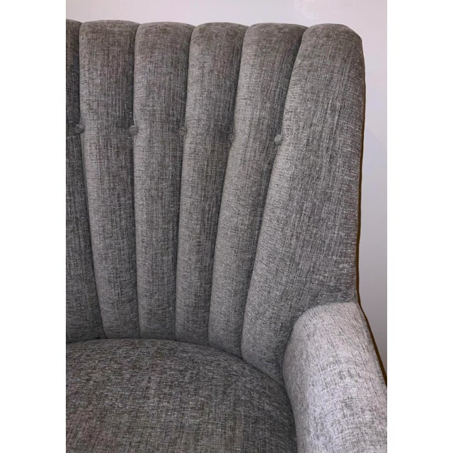 Global Views Global Views Modern Gray Woven Lounge Chair For Sale - Image 4 of 7
