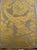 A very elegant Fortuny silk European square pillow in shades of golden yellow and grey. The reverse is in the coordinating...