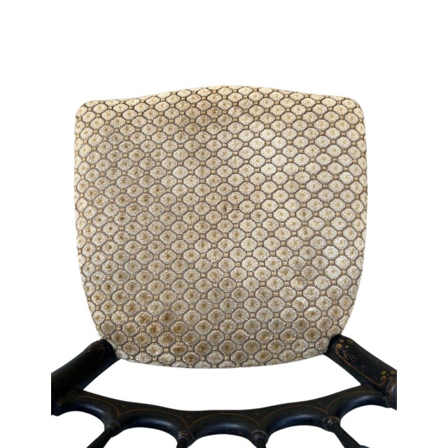 1850s French, Ebonized Wood Chiavari Chairs - a Pair For Sale - Image 12 of 12