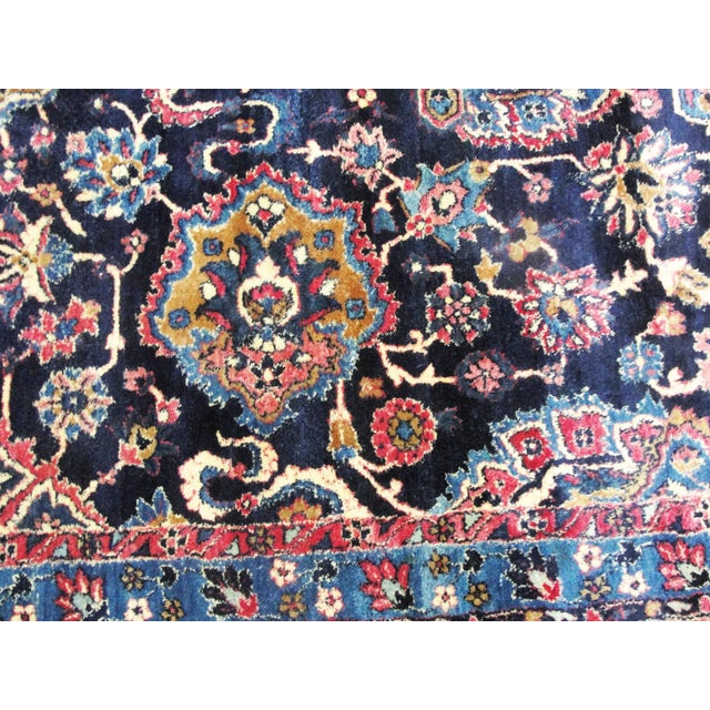 Antique Persian Laver Kerman Carpet, 9'8" × 20'6" For Sale - Image 13 of 13