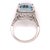 Diamond Aquamarine Ring 14k Gold 6.25 TCW Certified For Sale - Image 13 of 13