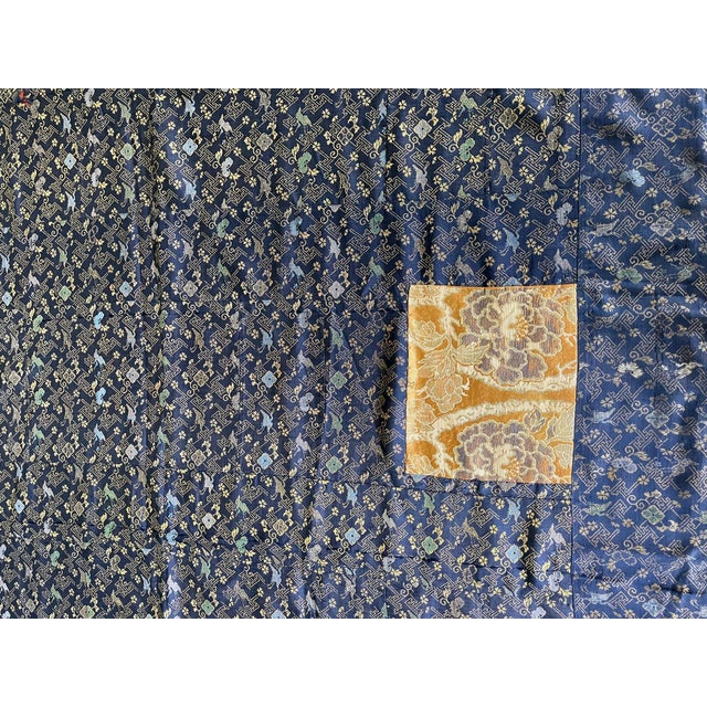 Japanese Monastery Robe Patchwork Kesa with inscription Edo Period For Sale - Image 14 of 14