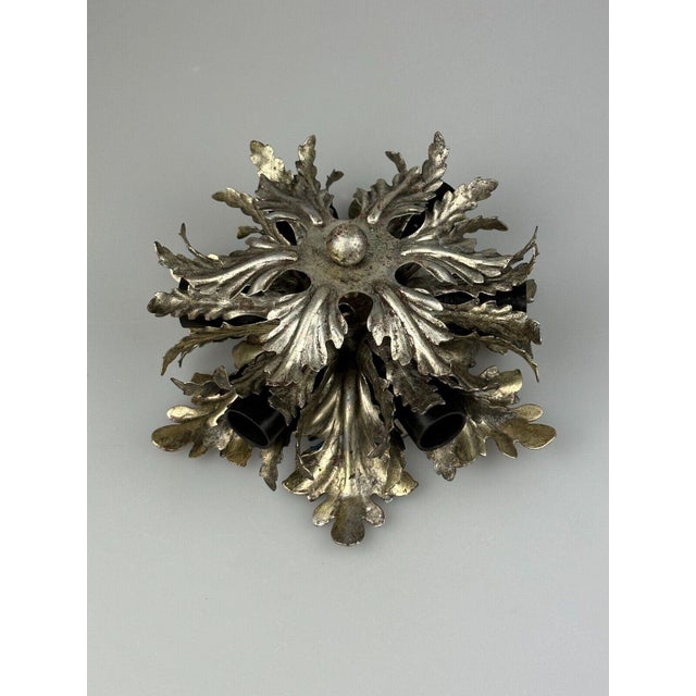 Florentine Wall or Ceiling Lamp in Metal from Banci Firenze, 1960s-1970s For Sale - Image 15 of 18