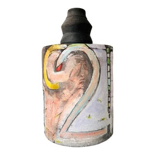Raku Fired Sculpture by Barbara Harnack and Michael Lancaster For Sale