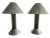 Metal Mid-Century Ron Rezek Metal Lamps Pr. For Sale - Image 7 of 9