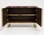 Not Yet Made - Made To Order Burgundy Dry Bar with Clear Murano Glass Spheres and Brass from Justfurnituress SRL For Sale - Image 5 of 8