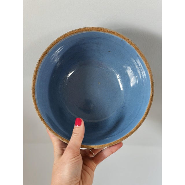 American Primitive Antique Mixing Bowl For Sale - Image 3 of 3