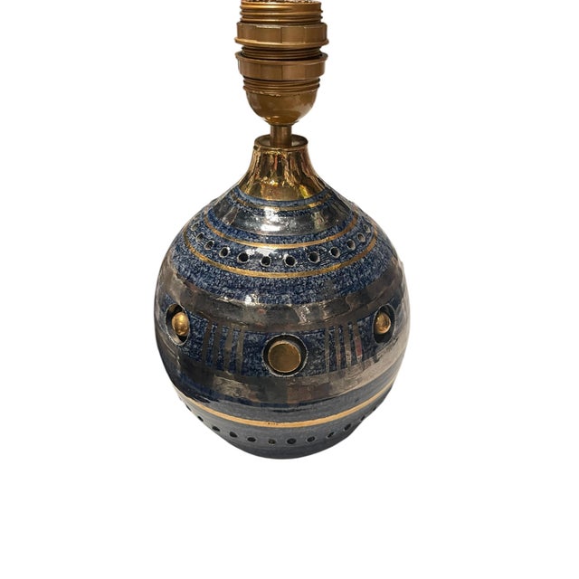 Enamelled Ceramic Lamp by Georges Pelletier, 1970 For Sale - Image 6 of 8