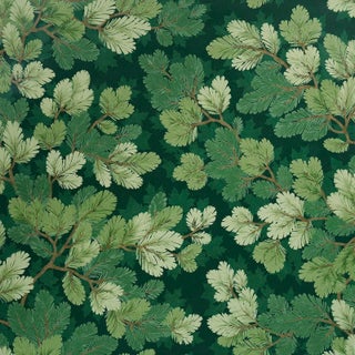 SAMPLE - Schumacher Covey Hedge Wallpaper In Forest For Sale