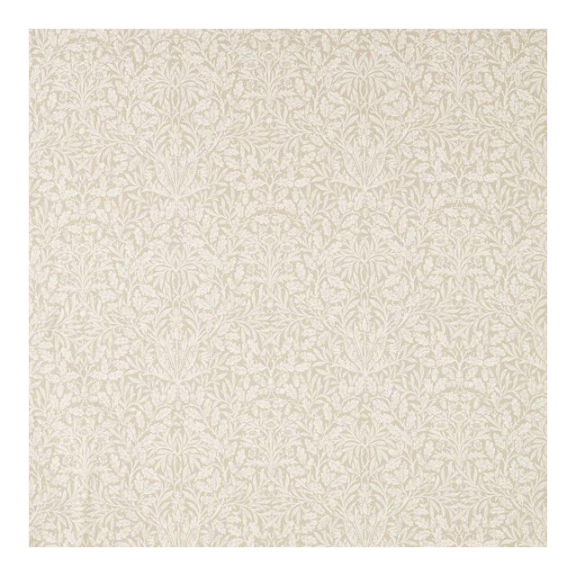 Morris & Co. Pure Acorn WW Fabric in Cream For Sale