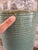 Turquoise Tall Ribbed Pottery Vase, Turquoise For Sale - Image 8 of 13