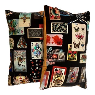 Pair of Maison Ed Jeu Pillows by Christian Lacroix For Sale