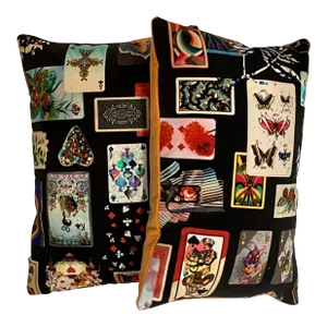 Pair of Maison Ed Jeu Pillows by Christian Lacroix