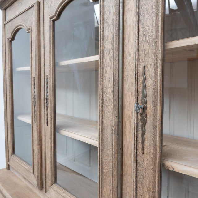 Oak 6-Door Bookcase, 1950s For Sale - Image 6 of 8