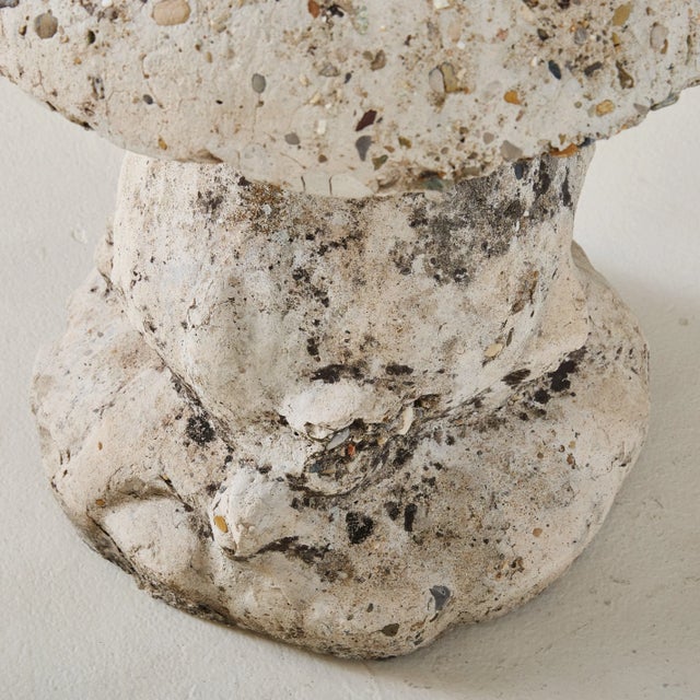 Mid-Century Modern Large French Concrete Mushroom Garden Sculpture, 1960s - 2 Available For Sale - Image 3 of 6