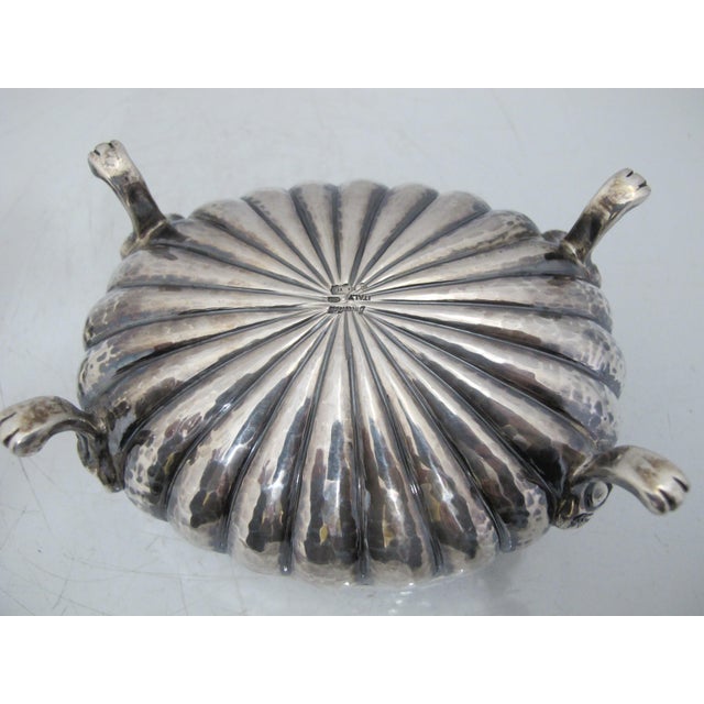 Buccellati Italian Sterling Silver Footed Sugar Bowl With Fruit & Flower Lid For Sale - Image 9 of 11