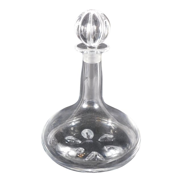 1950s Orrefors Signed Ships Decanter For Sale
