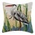 Great Blue Heron Hook Pillow, 16" x 16" For Sale