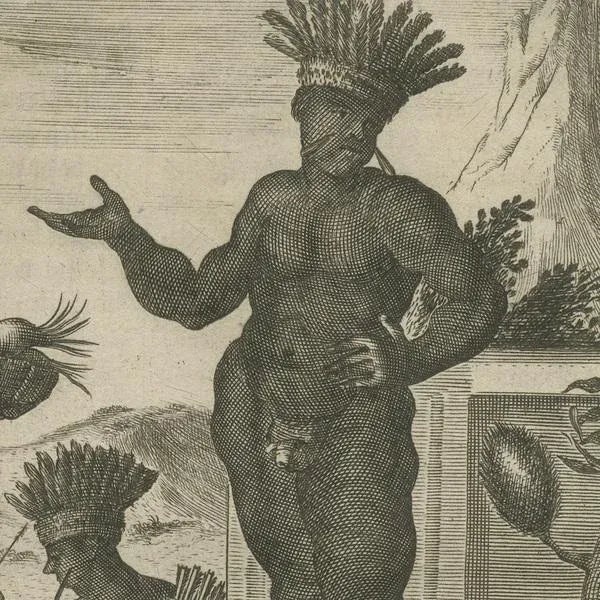 Montanus, Daily Life in Brazil, Copper Engraving, 1673 For Sale - Image 4 of 6