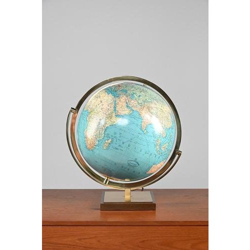 Columbus Duo Globe in Brass For Sale - Image 5 of 14
