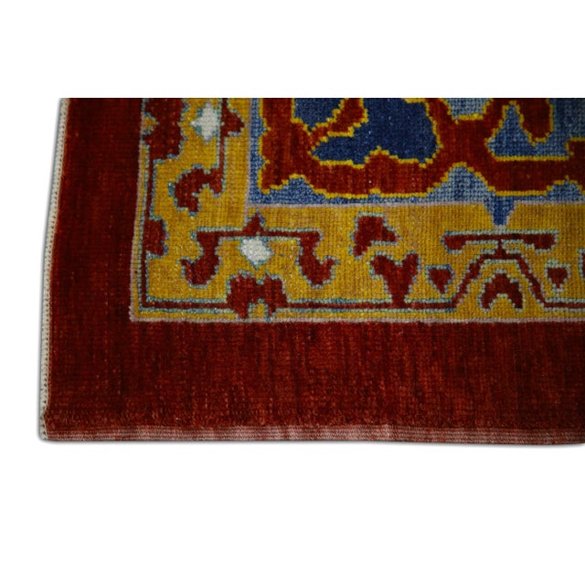 Turkish Modern Turkish Fine Woven Oushak Rug 8'2" x 10' For Sale - Image 3 of 7