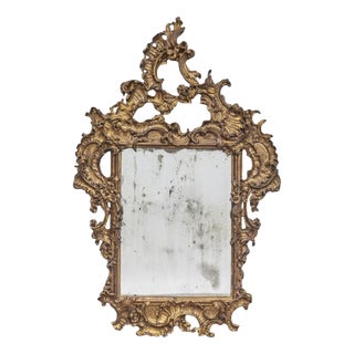 Antique Late 19th Century Gilt Wall Mirror For Sale