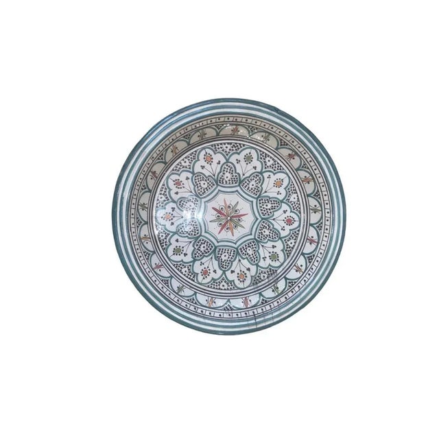 Moroccan porcelain bowl This product is a serving bowl made of Moroccan ceramic clay, which is famous for the Moroccan...