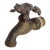 Vintage Style Frog Brass Garden Water Spigot For Sale