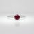 Rubellite Tourmaline Ring With Earth Mined Diamonds: Solid 14k Gold,, Size 6.75 For Sale - Image 4 of 9