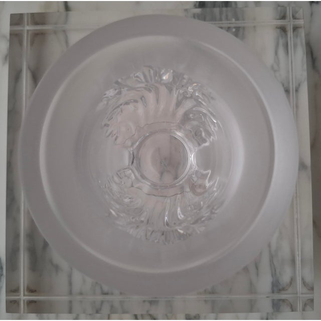 Mid-Century Modern Lalique Saint Cloud Crystal Vase For Sale - Image 3 of 3