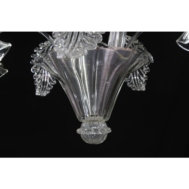 1960s Large Art Decò Midcentury Italian Murano Glass Pendant For Sale - Image 9 of 13
