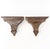 Early 20th Century Antique Fluted Hand Carved Wood Wall Brackets For Sale - Image 5 of 12