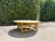 Contemporary Vintage 42” Round Bamboo Coffee Table in the Style of Ficks Reed For Sale - Image 3 of 12