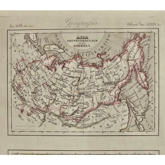 "Tempi Moderni" Map of Asia, Italy Circa 1850 For Sale - Image 4 of 6