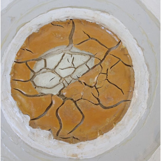 Mid-Century Modern 1971 Mixed Media Sculptural Relief "Full Moon" by McCabe Framed For Sale - Image 3 of 10