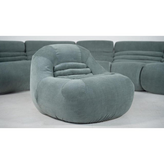 Textile Carrera Sofa and Armchair by De Pas, Durbino and Lomazzi for BBB Bonacina, 1960 For Sale - Image 7 of 10
