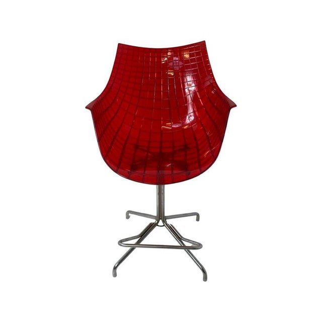 Iconic bar stool by Christophe Pillet for Driade. The design is based on the lines that run on the longitude and latitude...