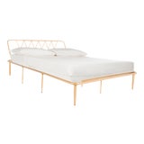 Image of Wire Bed in Gold in Queen For Sale