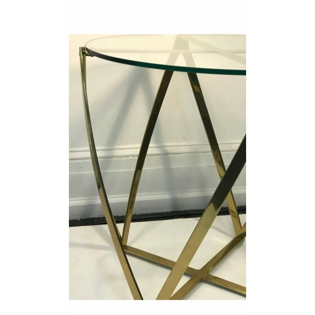 John Vesey John Vesey Modern Brass Table For Sale - Image 4 of 6